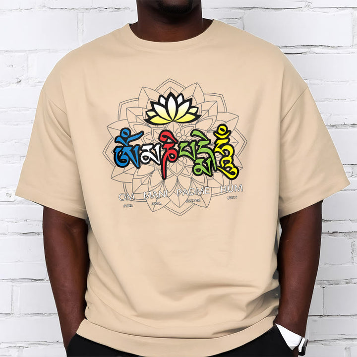 T-shirt con maglietta Buddha Stones Om Mani Padme Hum Lotus