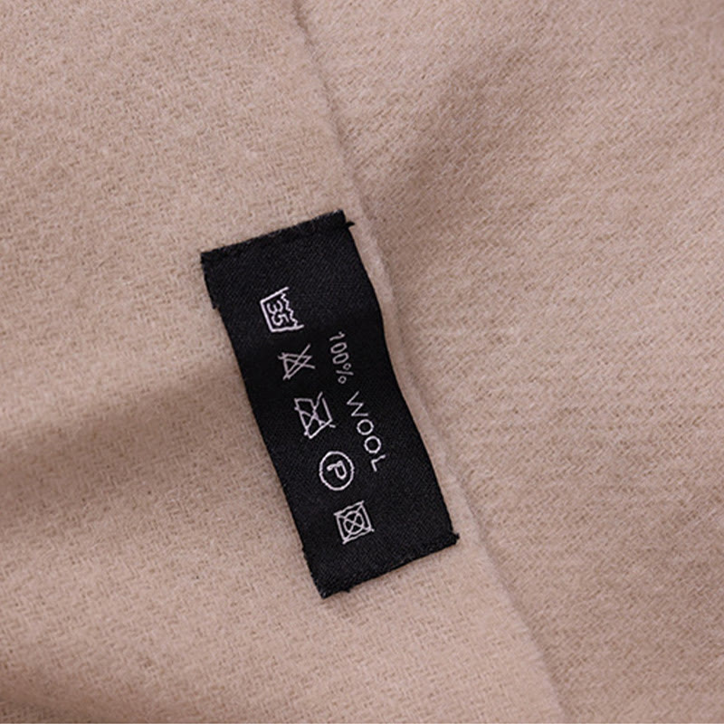 Scialle di lana con Buddha Stones, ricamo di magnolia Yulan, nappa, sciarpa da viaggio invernale e calda - image 4