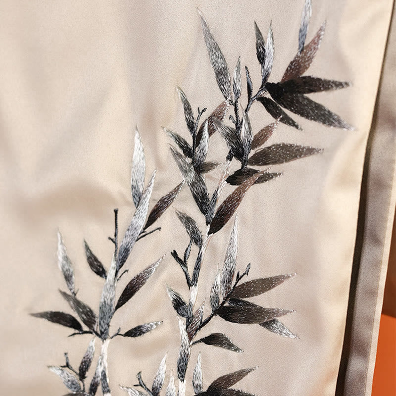 Scialle in poliestere con Buddha Stones, farfalla Yulan, bambù, gazza, ricamo Suzhou, sciarpa da viaggio invernale e accogliente - image 2