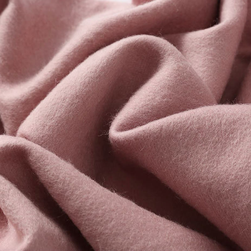 Scialle di lana con Buddha Stones, ricamo di peonia rossa, nappa, sciarpa da viaggio invernale e calda - image 5