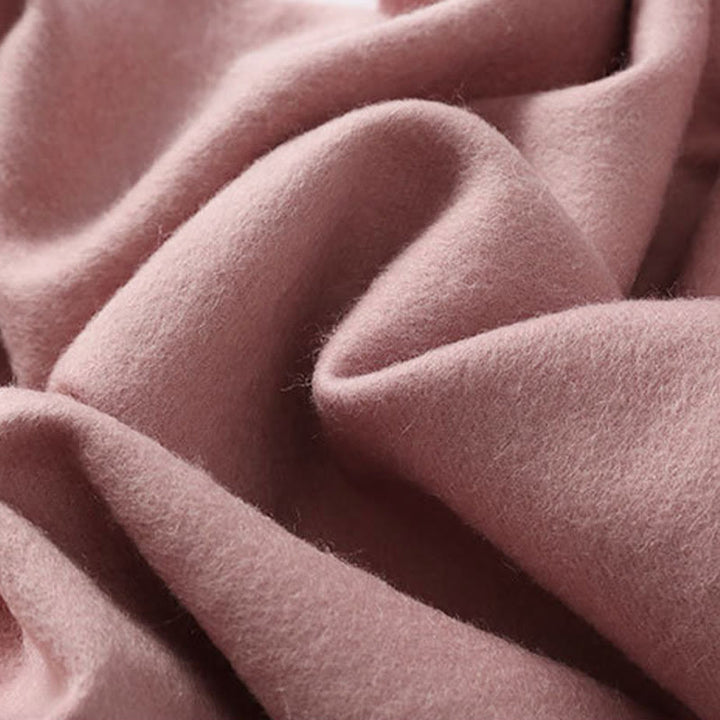 Scialle di lana con Buddha Stones, ricamo di peonia rossa, nappa, sciarpa da viaggio invernale e calda - image 5