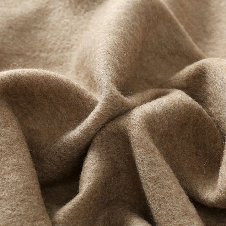 Scialle di lana con Buddha Stones , bianco, arancione, ricamo a fiori, nappa, sciarpa da viaggio invernale e calda - image 4