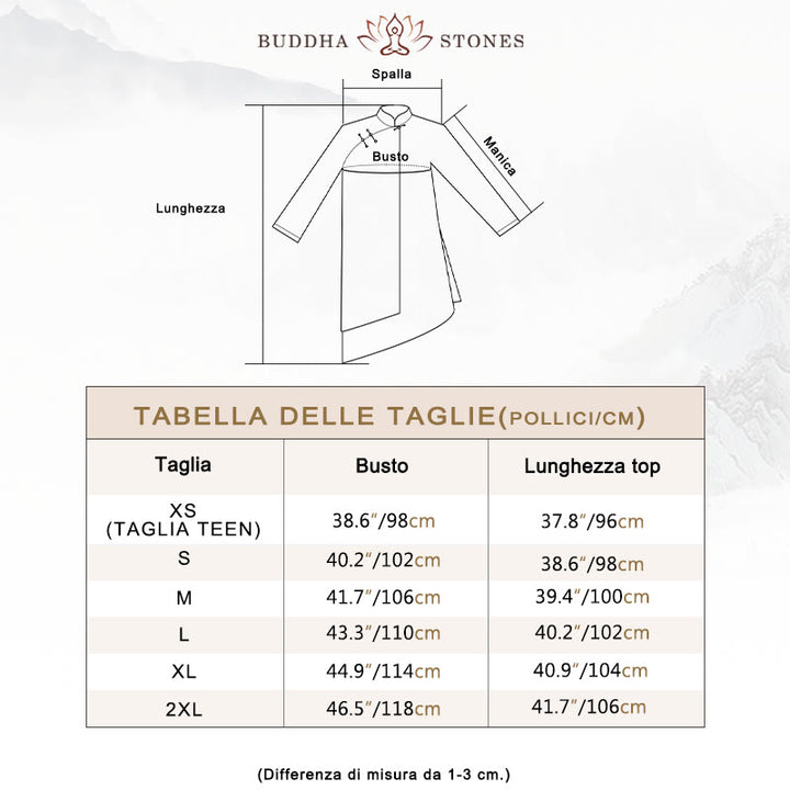 Buddha Stones Pittura sfumata Meditazione Preghiera Spirituale Zen Tai Chi Qigong Pratica Set di abbigliamento unisex