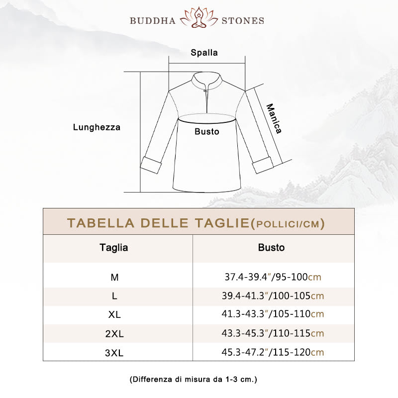 Buddha Stones Spirituale Zen Meditazione Yoga Preghiera Pratica Cotone Lino Abbigliamento Uomo Set