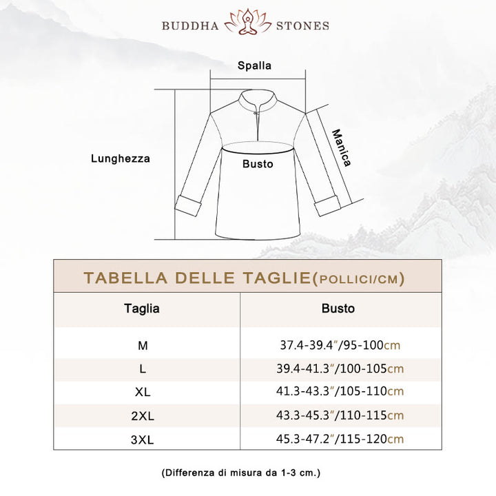 Buddha Stones Spirituale Zen Meditazione Yoga Preghiera Pratica Cotone Lino Abbigliamento Uomo Set