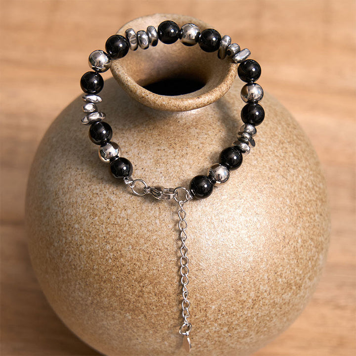 Bracciale Buddha Stones Onice Nero Fortuna