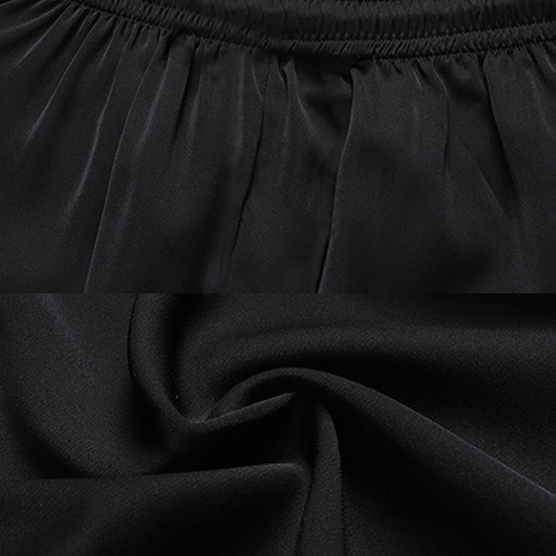 Buddha Stones Bambù Fiore di pesco Tang Suit Hanfu Tradizionale Uniforme Manica Corta Top Pantaloni Abbigliamento Uomo Set - image 15