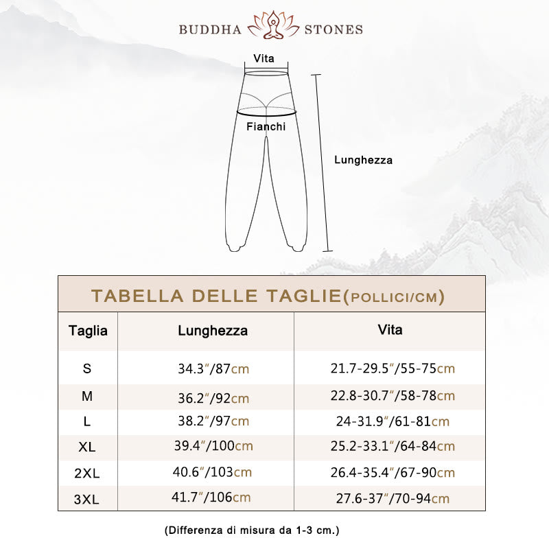 Pantaloni harem da danza yoga in modal tinta unita Buddha Stones - image 5