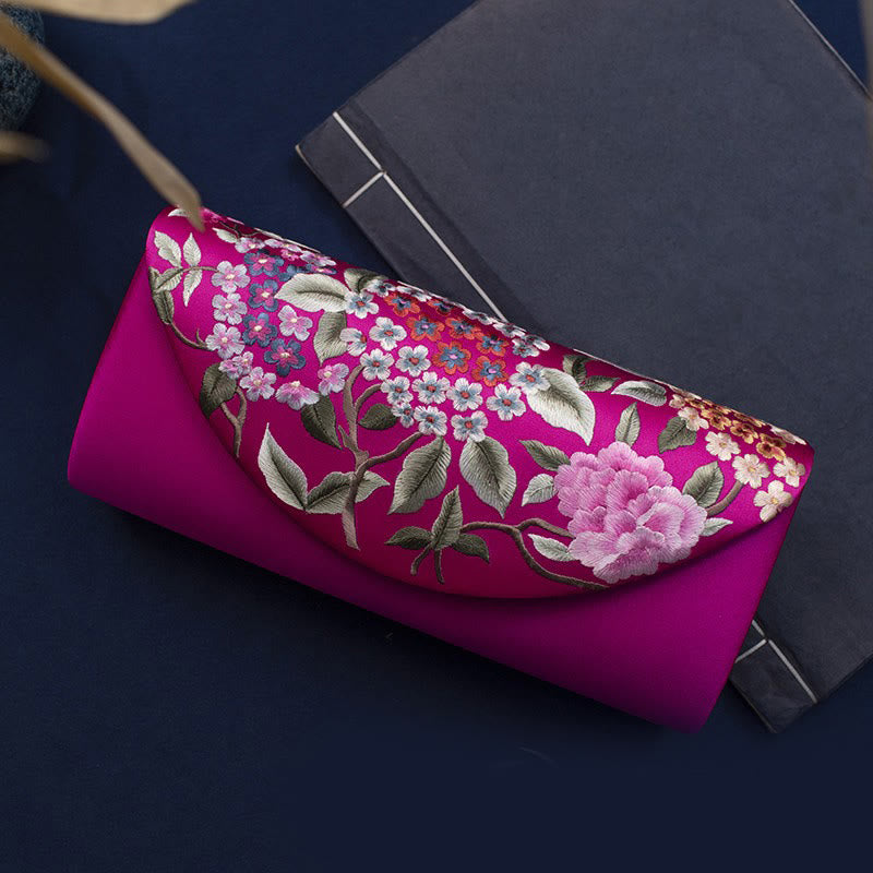 Buddha Stones Hydrangea Su Ricamo Matrimonio Shopping Portafoglio Borsa Borsa a Tracolla