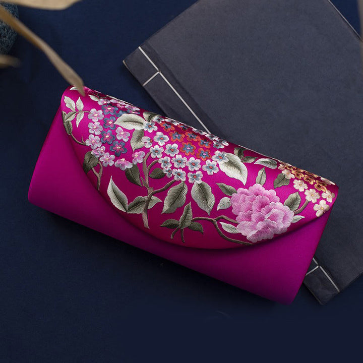 Buddha Stones Hydrangea Su Ricamo Matrimonio Shopping Portafoglio Borsa Borsa a Tracolla