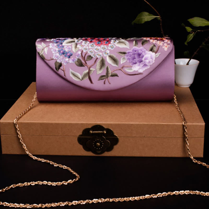 Buddha Stones Hydrangea Su Ricamo Matrimonio Shopping Portafoglio Borsa Borsa a Tracolla