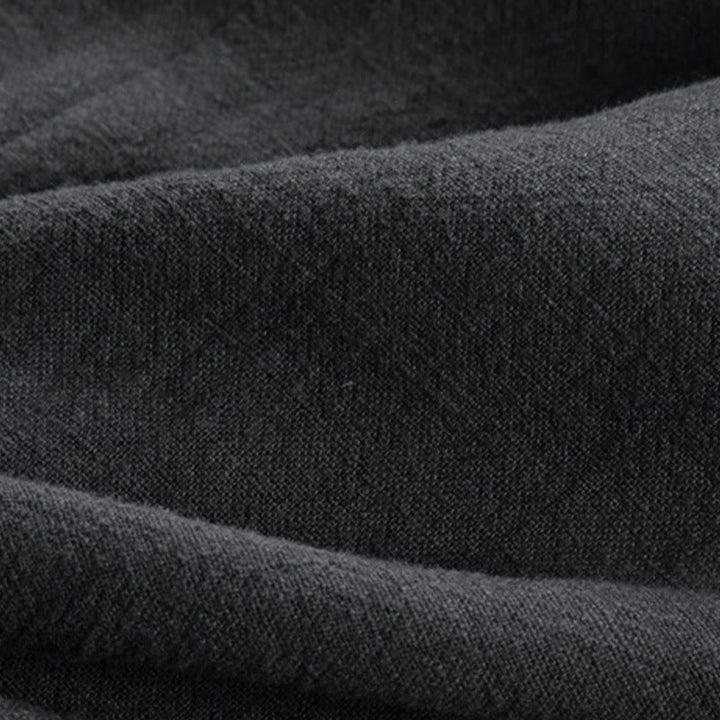 Buddha Stones Semplice Autunno Lacci Cotone Lino Uomo Giacca Cappotto Zen Abbigliamento - image 11