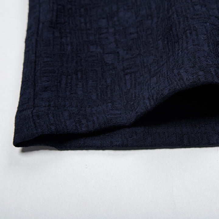 Camicia a maniche lunghe con bottoni in cotone e lino, tinta unita , Buddha Stones Fall - image 11