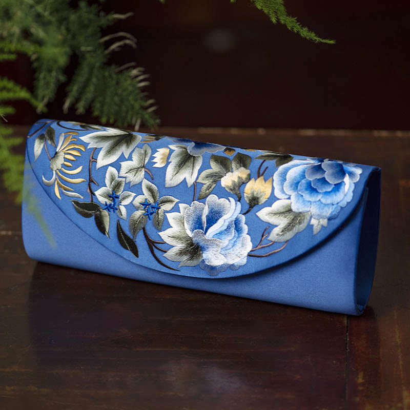 Borsa a tracolla per lo shopping da sposa con ricamo Buddha Stones Su