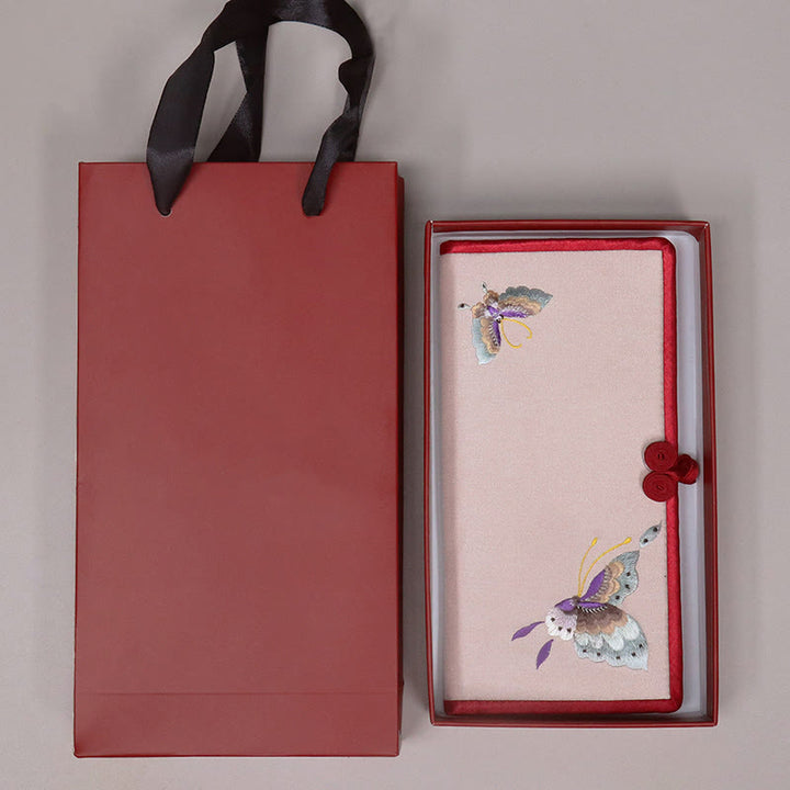 Buddha Stones Butterfly Orchid Su Ricamo Viaggio Shopping Borsa Borsa