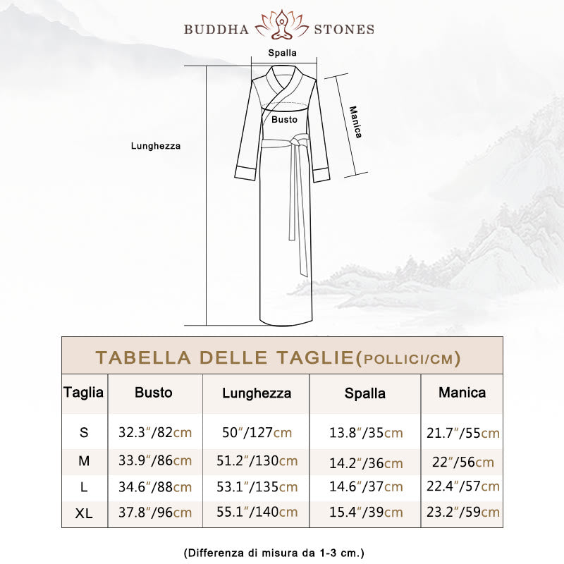 Buddha Stones Tibetan Dress Clothing Lhasa Abito lungo avvolgente Maxi abito Abbigliamento donna