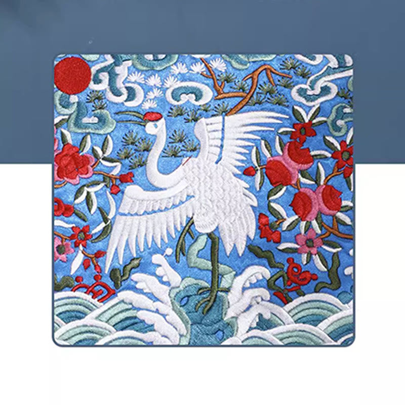 Buddha Stones Bestia Mitica Fenice Drago Qilin Su Ricamo Cartella Biglietti Viaggio Shopping Borsa Borsa