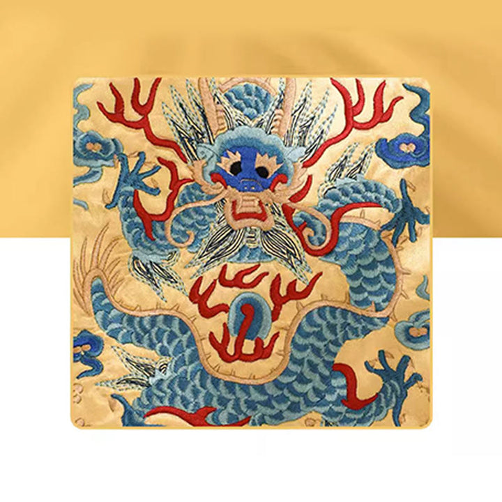 Buddha Stones Bestia Mitica Fenice Drago Qilin Su Ricamo Cartella Biglietti Viaggio Shopping Borsa Borsa