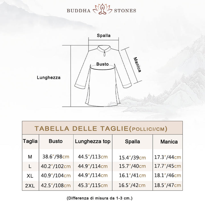 Buddha Stones 2 pezzi bianco Tai Chi Meditazione Yoga Zen Cotone Lino Abbigliamento Top Pantaloni Set da donna - image 5