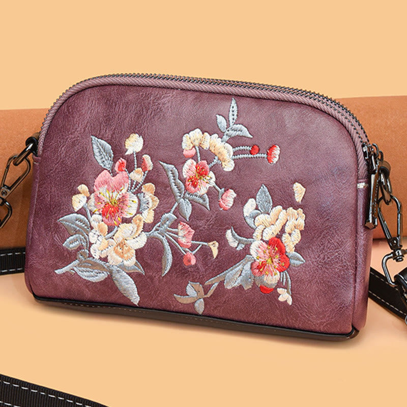 Buddha Stones Peonia Melograno Fiori Su Ricamo Viaggio Borsa per la spesa Borsa a tracolla Borsa a tracolla