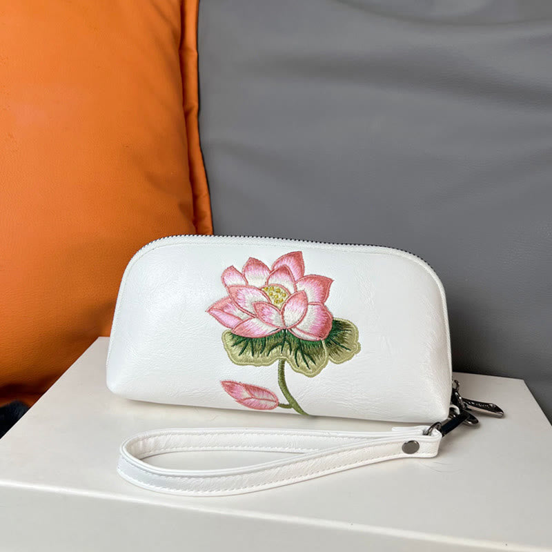 Buddha Stones Lotus Su Ricamo Viaggio Shopping Borsa Borsa
