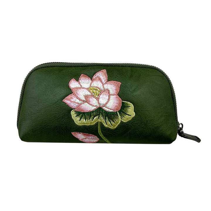 Buddha Stones Lotus Su Ricamo Viaggio Shopping Borsa Borsa