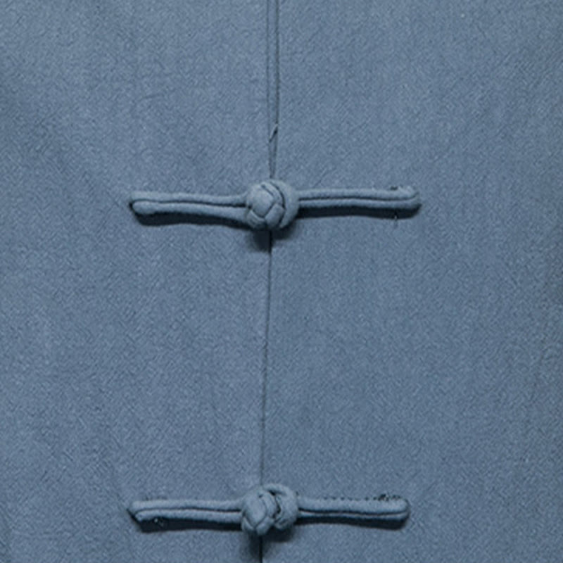 Giacca da uomo in cotone con bottoni a rana cinese, con tasche, stile Buddha Stones - image 23