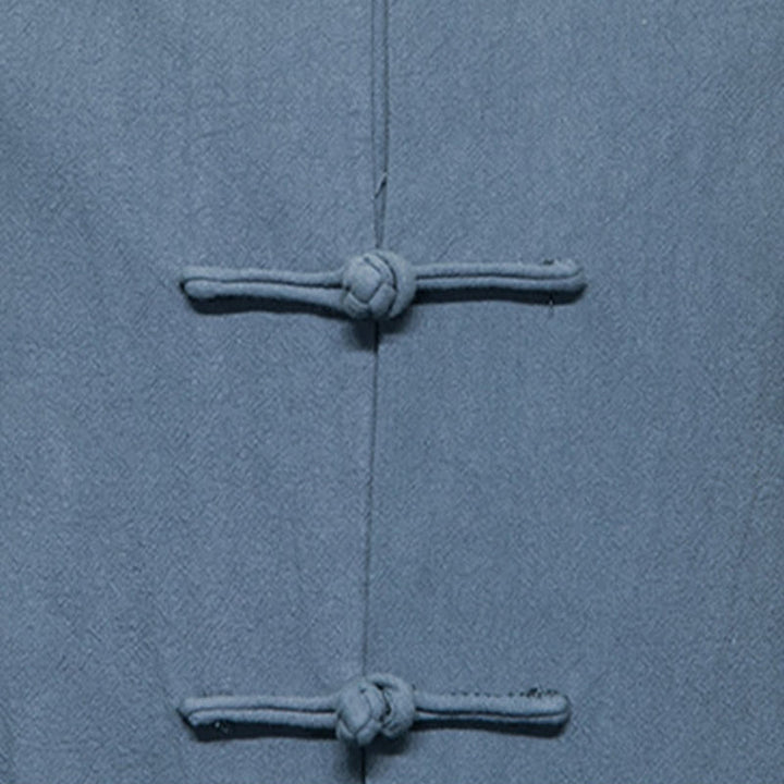 Giacca da uomo in cotone con bottoni a rana cinese, con tasche, stile Buddha Stones - image 23