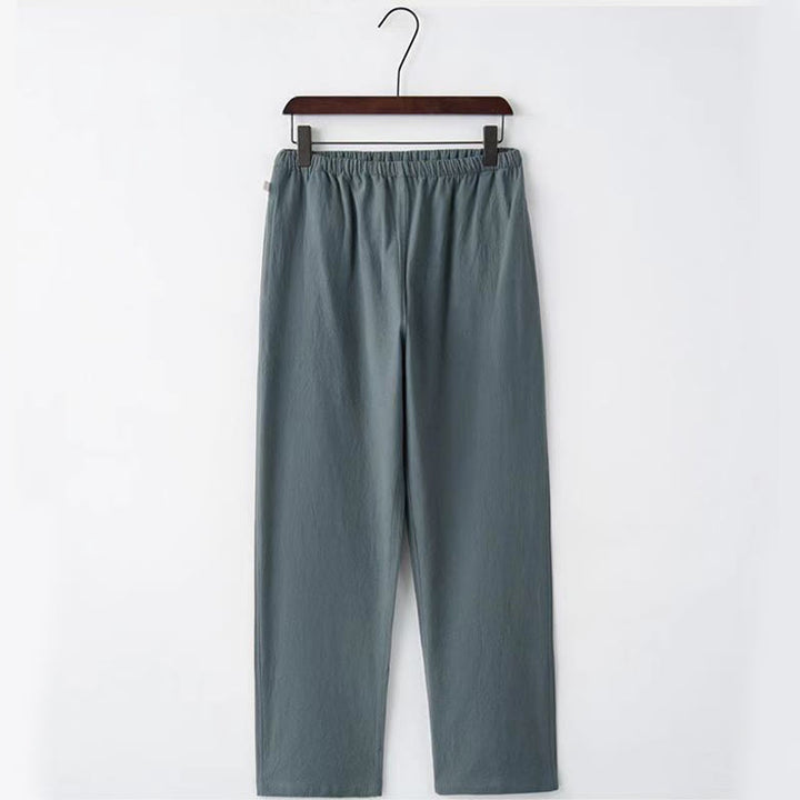 Set da uomo con camicia a maniche lunghe e pantaloni, completo da uomo, in 2 pezzi, con Buddha Stones bottoni tradizionali. - image 9