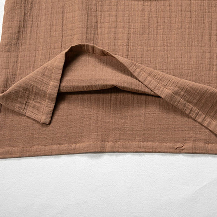 Buddha Stones Fall Simple V-Neck Manica Lunga T-Shirt Cotone Abbigliamento Uomo - image 8