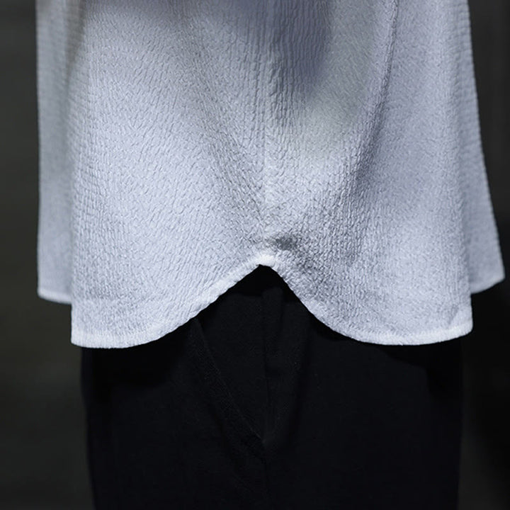 Maglietta a maniche lunghe con scollo a V semplice Buddha Stones Uomo Abbigliamento - image 10