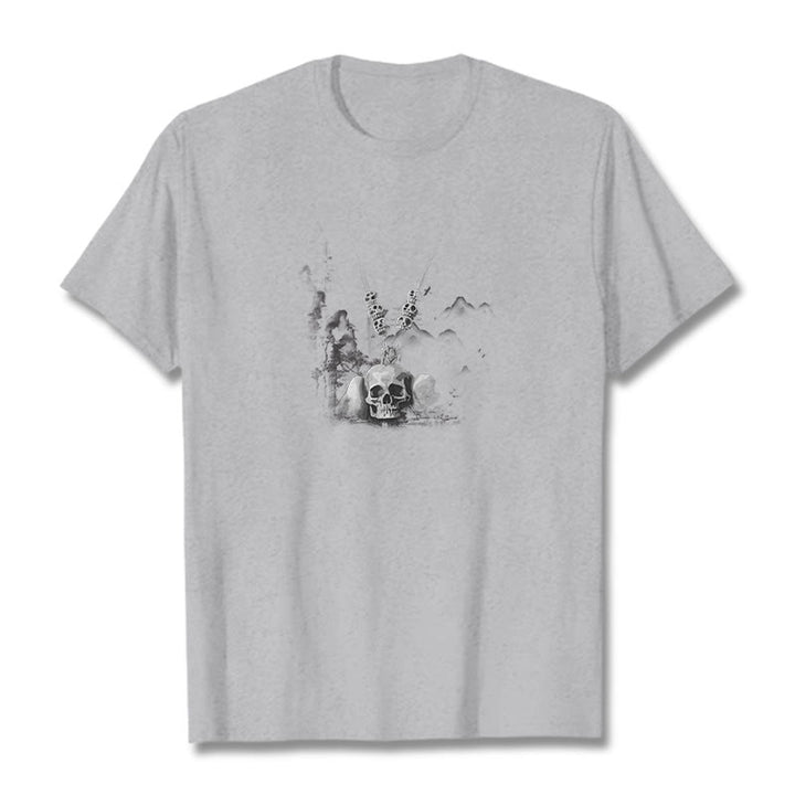 Buddha Stones con ciondolo a forma di nuvola con teschi della foresta, tibetano, il signore dei cadaveri - Grigio chiaro - 2XL - image 22