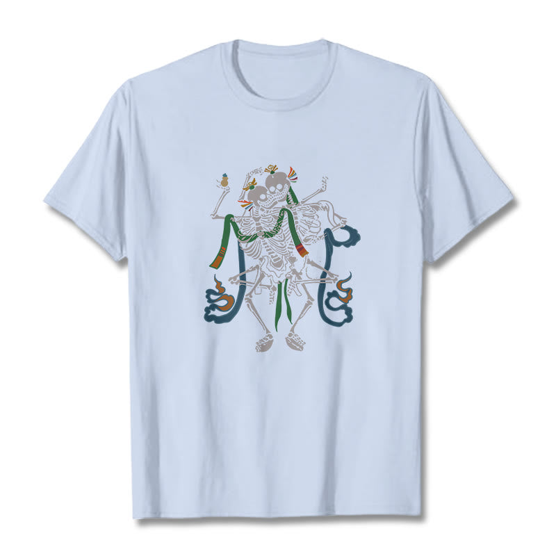 Maglietta con design Buddha Stones Tibetan The Lord Of The Corpse Forest - Ciano chiaro - 2XL - image 12