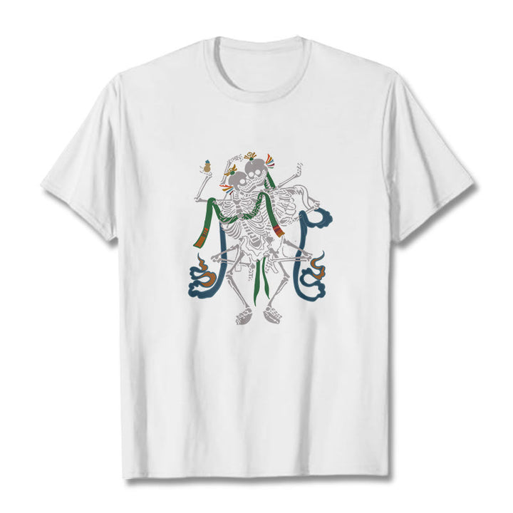 Maglietta con design Buddha Stones Tibetan The Lord Of The Corpse Forest - Bianco - 2XL - image 7