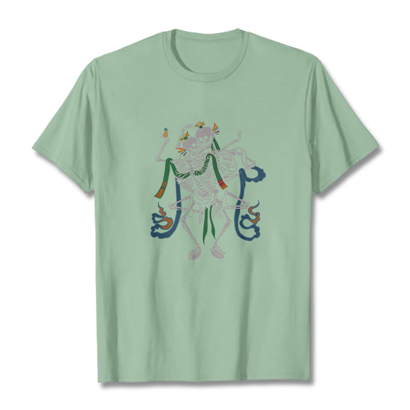 Maglietta con design Buddha Stones Tibetan The Lord Of The Corpse Forest - Verde pallido - 2XL - image 15