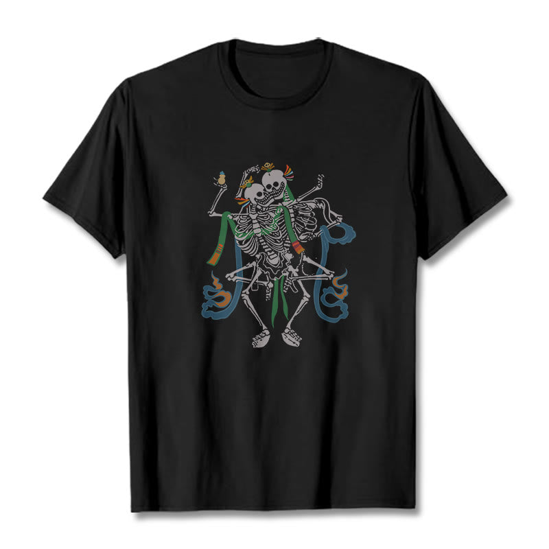 Maglietta con design Buddha Stones Tibetan The Lord Of The Corpse Forest - Nero - 2XL - image 0