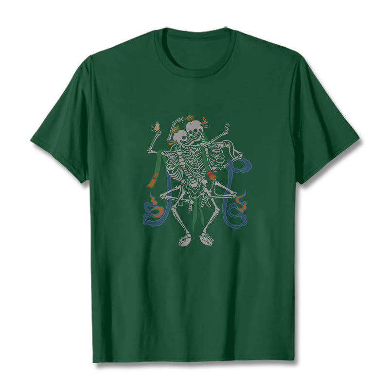 Maglietta con design Buddha Stones Tibetan The Lord Of The Corpse Forest - Verde foresta - 2XL - image 10