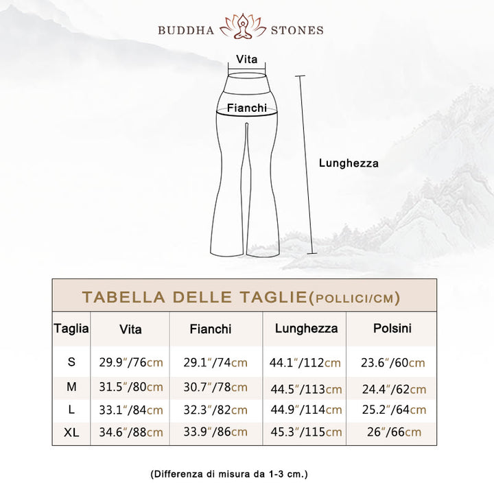 Buddha Stones Canotta senza maniche con spalline e schiena scoperta Reggiseno Pantaloni svasati Sport Fitness Yoga - image 6