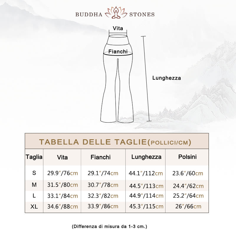 Buddha Stones Canotta senza maniche con spalline e schiena scoperta Reggiseno Pantaloni svasati Sport Fitness Yoga - image 6