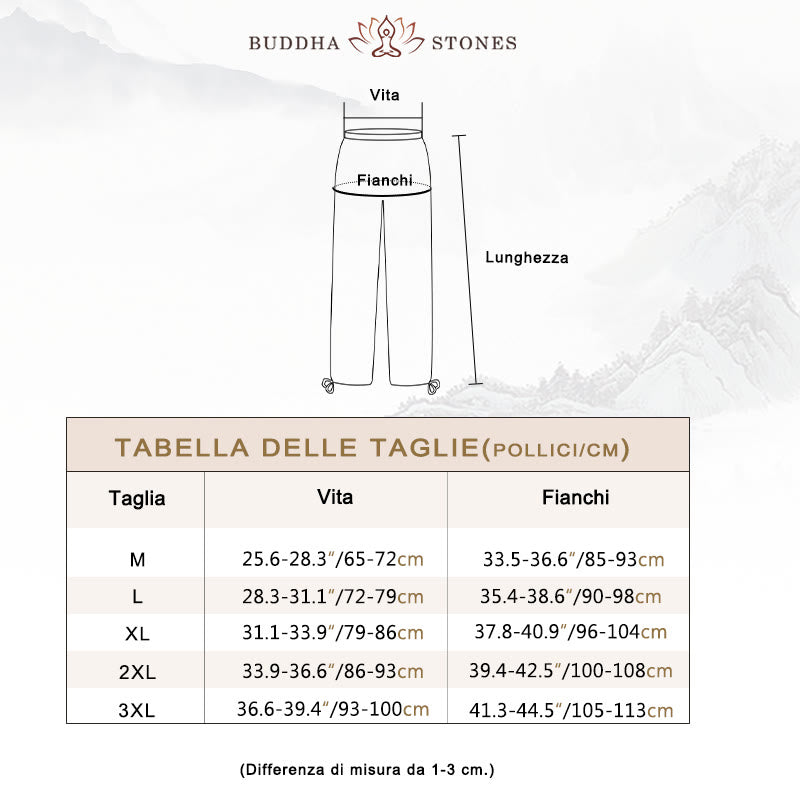 Set da uomo di abbigliamento yoga Buddha Stones a V, in cotone e lino, per meditazione e preghiera, spirituale e zen