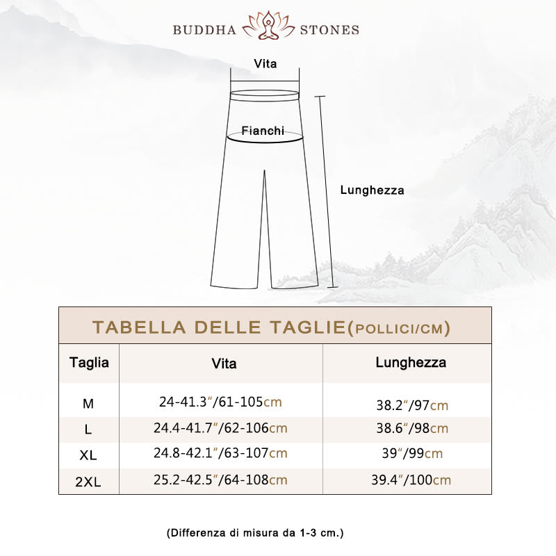 Abito midi stile Hanfu Buddha Stones pantaloni a gamba larga, abbigliamento per meditazione, pratica zen, yoga e danza. - image 6