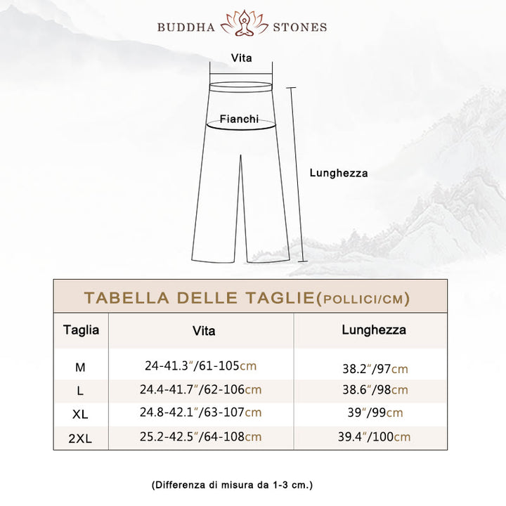 Abito midi stile Hanfu Buddha Stones pantaloni a gamba larga, abbigliamento per meditazione, pratica zen, yoga e danza. - image 6