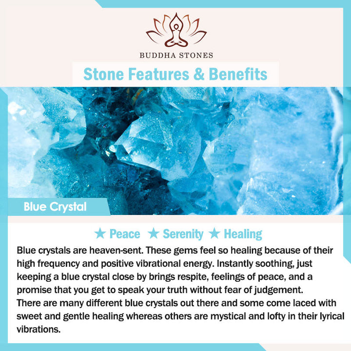 Braccialetto di guarigione Buddha Stones Blue Crystal Ametista Pietra del sole Avventurina verde