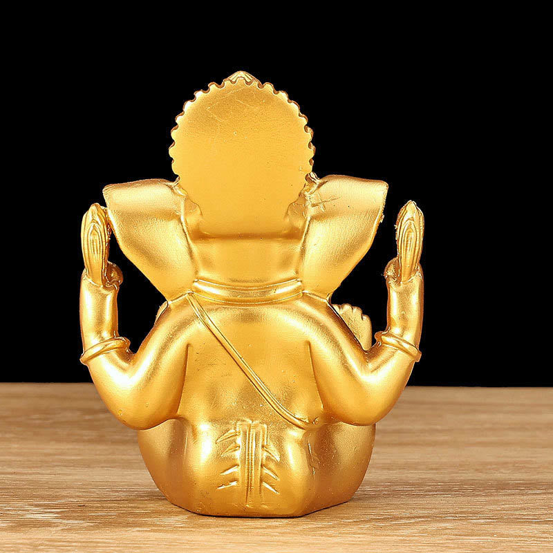 Buddha Stones Ganesh Ganpati Statua Elefante Trasformazione Decorazione Casa Resina - image 6