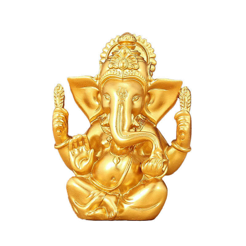 Buddha Stones Ganesh Ganpati Statua Elefante Trasformazione Decorazione Casa Resina - image 9