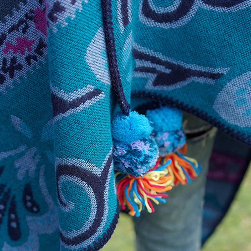 Buddha Stones , motivo floreale, autunno inverno, caldo e morbido, sciarpa avvolgente - image 15