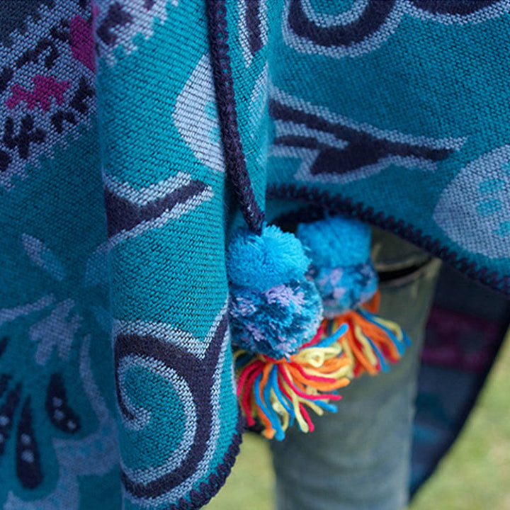 Buddha Stones , motivo floreale, autunno inverno, caldo e morbido, sciarpa avvolgente - image 15