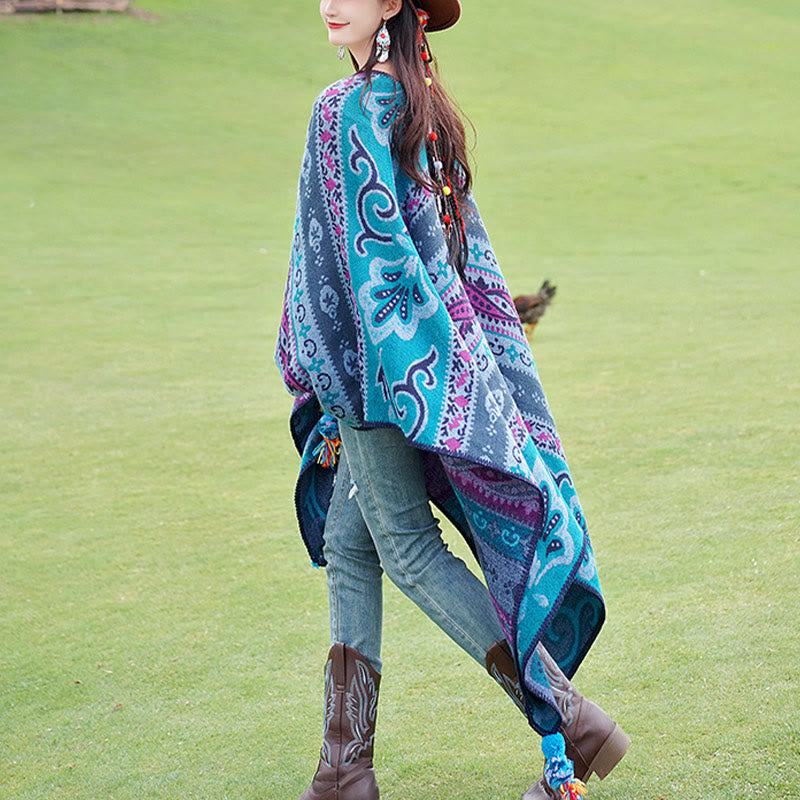 Buddha Stones , motivo floreale, autunno inverno, caldo e morbido, sciarpa avvolgente - image 10