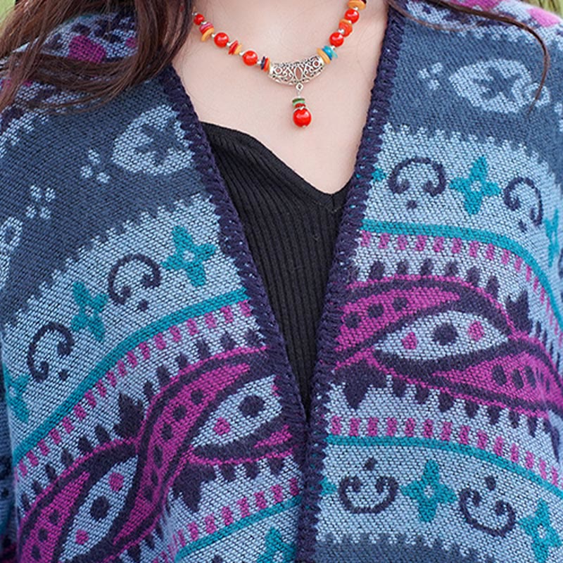 Buddha Stones , motivo floreale, autunno inverno, caldo e morbido, sciarpa avvolgente - image 13