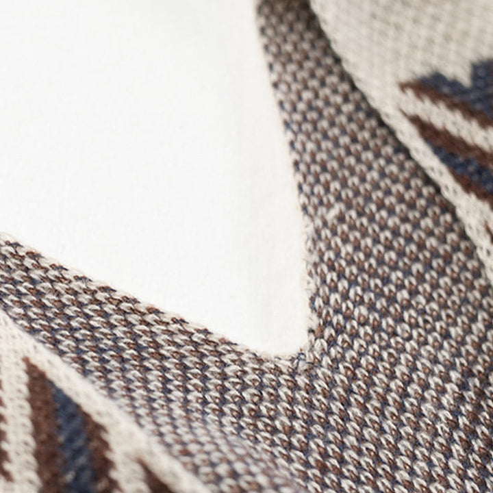 Buddha Stones, motivo a strisce, motivo a onde tibetane, motivo a geometrie, autunno inverno, sciarpa avvolgente - image 16